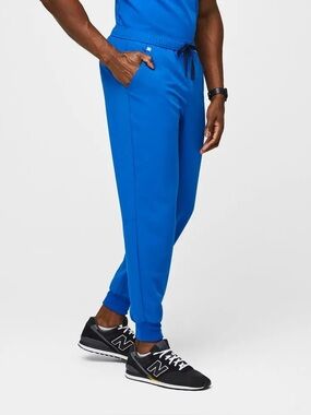 Men’s Figs Tansen Jogger Scrub Pants Royal Blue Sz M